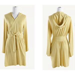 Kate Quinn Organics Bamboo Collection Women's M/L Mustard Yellow Robe